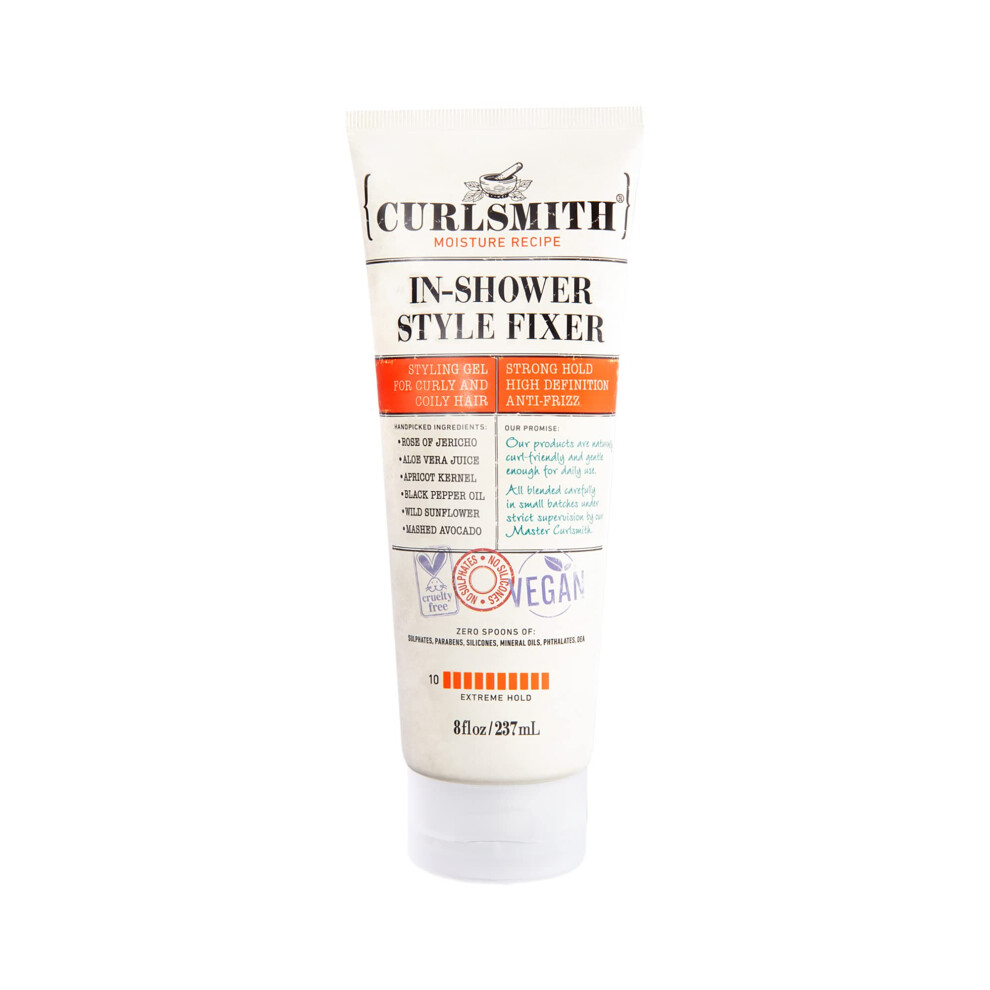 Photos - Hair Styling Product CURLSMITH - In-Shower Style Fixer - Vegan Extreme Hold Styling Gel for Dry Wavy Curly or Coily Hair  KRULLENSMEDIJF(8oz)