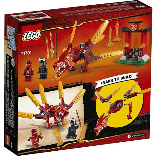LEGO LEGO NINJAGO Legacy Κάις Φωτιάς Δράκος 71701 Κιτ Κατασκευής (81 Τεμάχια) 1