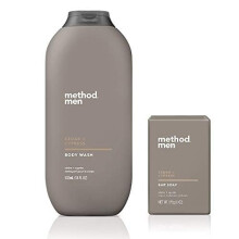 Method Men's Cedar + Cypress Body Wash 18 Ounce & Cedar + Cyprus Bar Soap 2er-Set