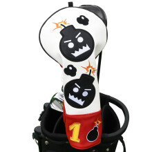 Kryty hlavy Craftsman Golf Driver, v ivka, bomba, cerveno-biele, z umelej ko e, pre golfistov, Driver #1, vhodn do 460cc