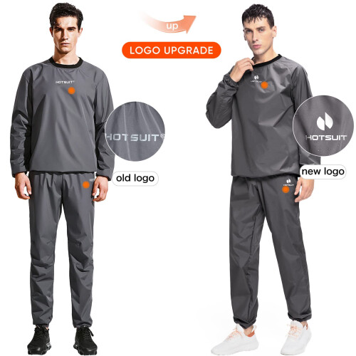 HOTSUIT Σαούνες Ανδρικές Ανθεκτικές Σακούλες Γυμναστικής, Γκρι, 2XL 1