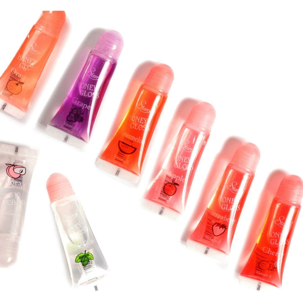 Starry Honey Vitamin E Fruit Flavor Lip Gloss Six Pieces Assorted Flavors