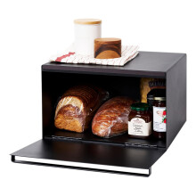 Contenedor de almacenamiento Yamazaki Home Home Tower Box, de metal, para guardar pan, delgado y ahorra espacio, horizontal, de acero, talla    nic