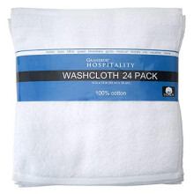 Omni Linens Grandeur Hospitality Wash panos; 2 dezenas de cor branca