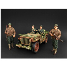 American Diorama 77410-77411-77412-77413 Set di Figure US Army WWII in scala 1:18