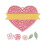 Sizzix Thinlits set set 10 pachet eticheta de inima de Katelyn Lizardi Multicolor 1