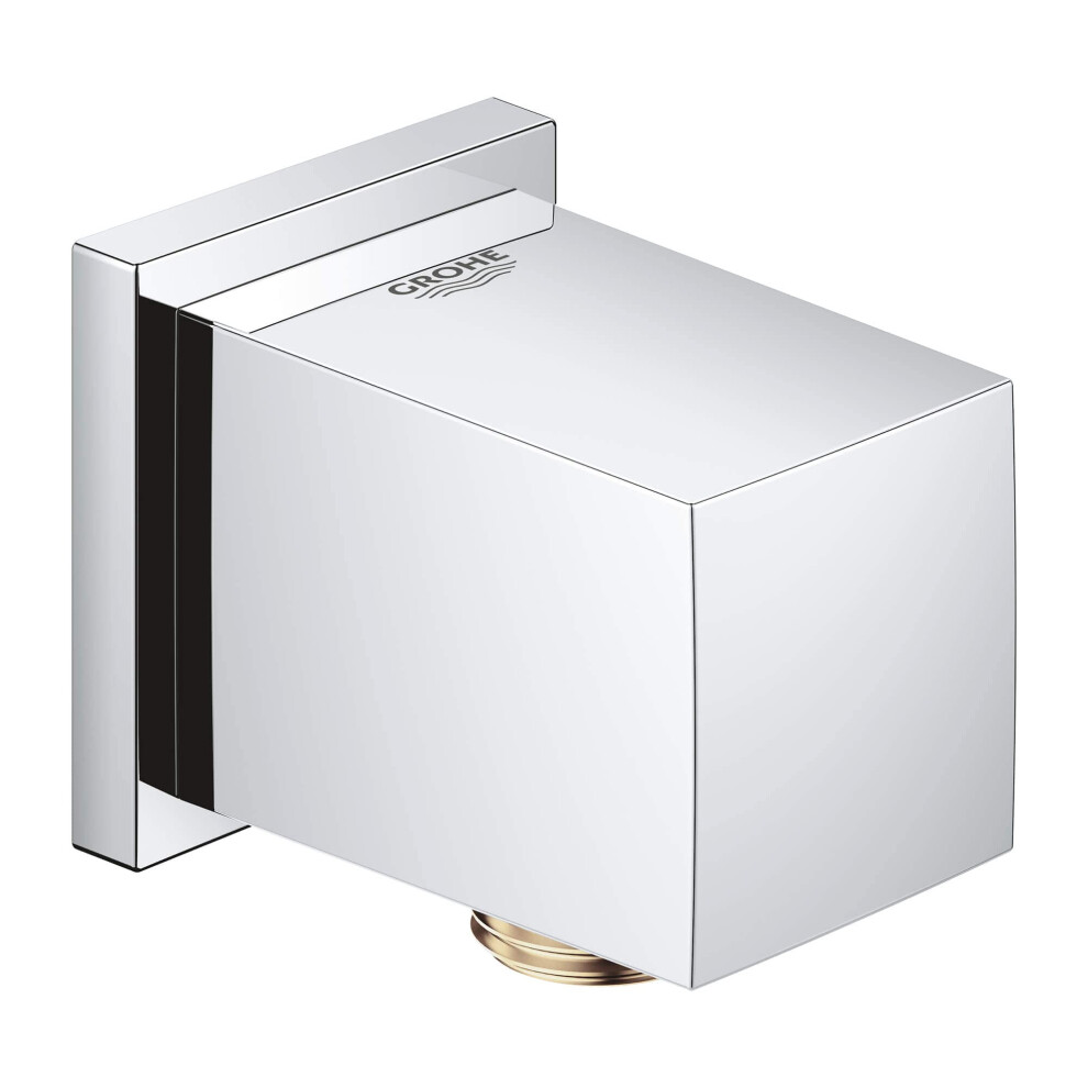 GROHE 26634000 Euphoria Cube Shower Wall Union, Starlight Chrome