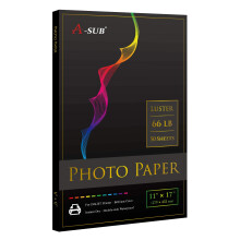 A-SUB Premium Fotopapier Lustre 11x17 Zoll 66lb fr Tintenstrahldrucker 50 Blatt einseitig