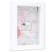 Lawrence Frames 785257 Shadow Box Frame 5x7 White 1 Count Pack of 1