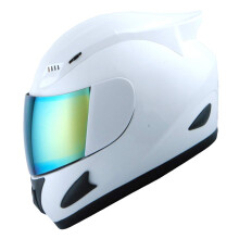 1Storm Capacete de Moto Full FACE Mecânico Brilho Branco