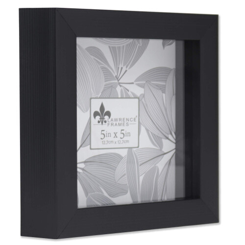 Lawrence Frames 785055 Shadow Box Frame  5x5  Black
