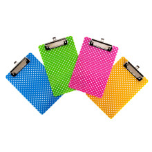 Bunte Mini-Klemmbretter fr Kinder von Dondor (22,9 x 15,2 cm, 4er-Pack  gepunktet)