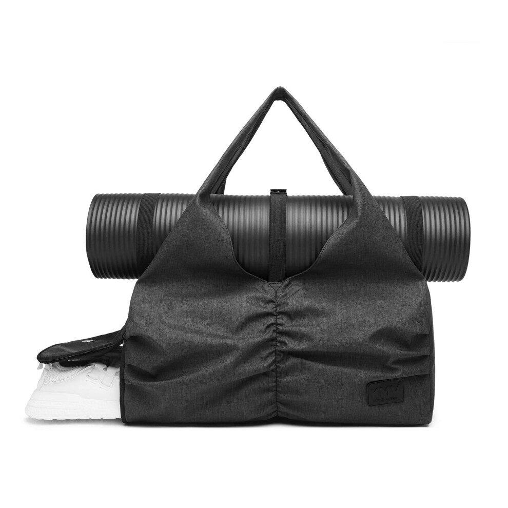 Sac de voyage pour yoga et gym pour femme, transportant du mat   riel d'entra   nement, du maquillage et des accessoires