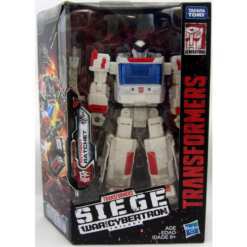Hasbro Classe de Siege Siege Siege War for Cybertron de 6 polegadas - Classe Deluxe - Ratchet Exclusive