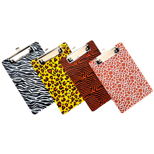 Μίνι Πολυχρωματικά Clipboards για Παιδιά, από Dondor (9" x 6", 4 Πακέτο - Σχέδιο Ζώου) 1