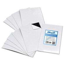 Magx selvkl?bende magnetiske ark 4x6 (4 """" x6 """") (10 ark) Magnetiske ark med kl?bende backing fotomagneter skr?l og stick brevpapirkontorforsyni