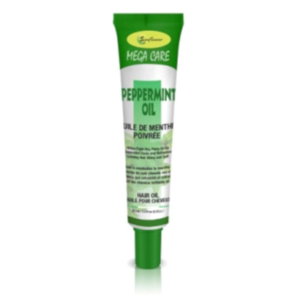 Kalmerend Gevoel Difeel Mega Care Tube Hair Oil - Peppermint Oil 1.4 Ounce (2-Pack)