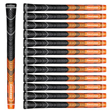 Geoleap Golfgreb S?t med 13 ledninger, gummiblandingsmateriale Hybrid golfk?llegreb til alle vejrforhold.(Orange Standard)