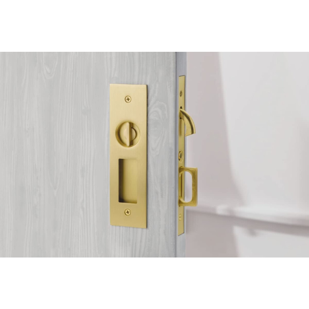 Emtek Pocket Door Mortise - Narrow Modern Rectangular Privacy Function 738505039842
