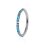 (Dark Blue, 10mm) 316L Surgical Steel Opal Studded Hinged Segment Clicker Ring 7