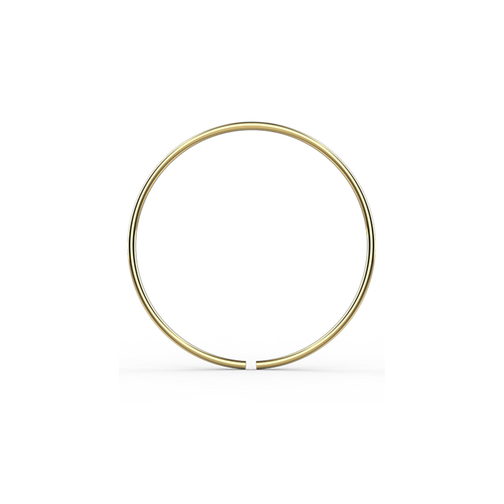 (24G, 9mm) 14K Solid Gold Seamless Continuous Nose Hoop Ring-image-OPC-PG9G96M-NEW