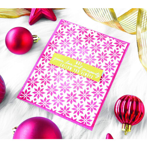 Hero Arts SA132 Stencils Kerstster Stencil 1