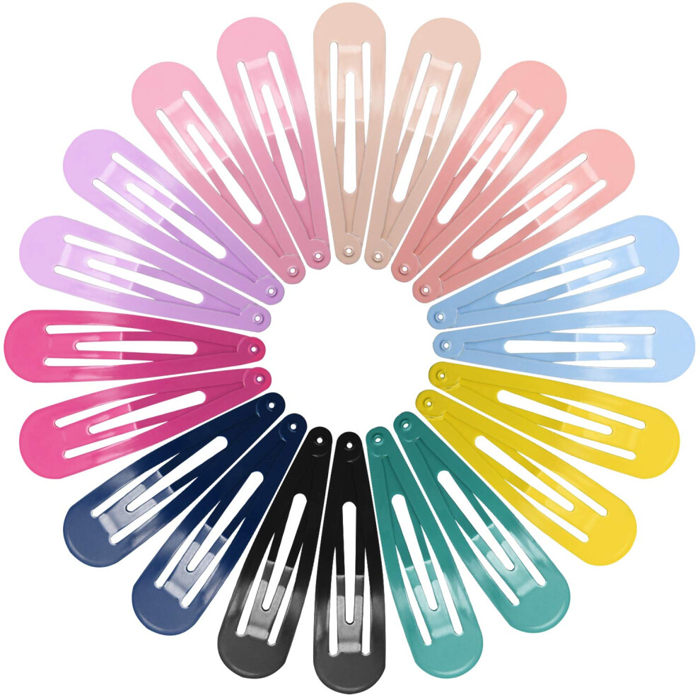 Funtopia, Fermagli Per Capelli Per Donne E Ragazze, 40 Pezzi, 7 Cm Di Lunghezza, Antiscivolo, In Metallo, Fermagli Per Capelli Spessi (Colore Misto)-image