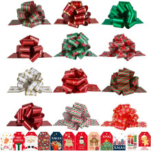 PintreeLand 12PCS Christmas Gift Bows with 12PCS Gift Tags 5