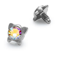 (Aurora Borealis) Butterfly Jeweled Dermal Anchor Tops