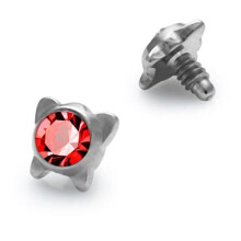 (Red) Butterfly Jeweled Dermal Anchor Tops