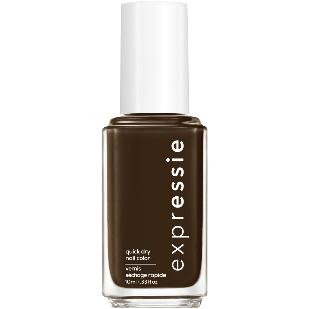 Essie Brown Expressie Quickdry Nail Polish 8Free Vegan Dark Take The Espresso 033 Fl Oz