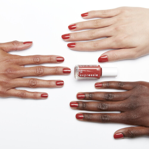essie essie Expressie Βερνίκι Νυχιών, Γρήγορης Ξήρανσης, Κόκκινο τούβλο, Vegan, Hustle N' Bustle, 0.33 fl oz 2