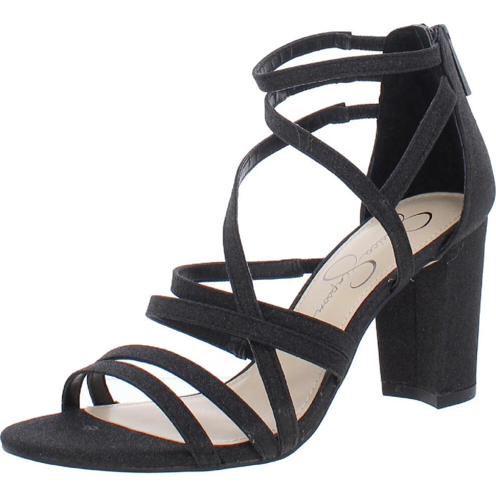 Jessica Simpson Women's Stassey Strappy Block Heel Sandal Heeled Blac
