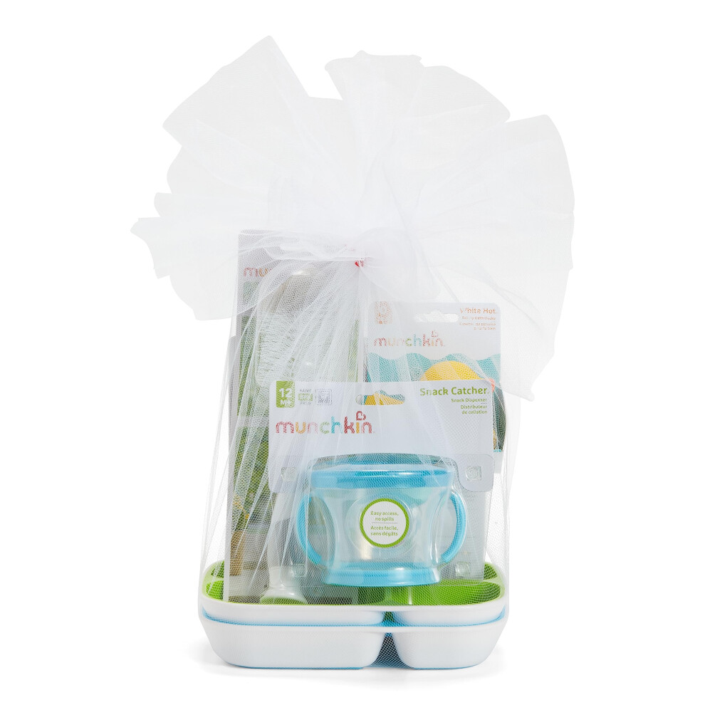 Munchkin New Beginnings Baby Gift Set  Includes Feeding Utensils  Divi