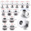 (8mm) 316L Surgical Steel Hexagon External Threaded Tunnel 3
