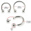 (Silver, 10mm) 925 Sterling Silver Circular Barbell with Ball 4