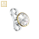 (4mm) 14K Solid Gold CZ Jewelled Internally Threaded Dermal Anchor 1
