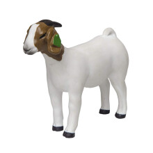 Little Buster Toys Grand Doe - Επίδειξη Κατσίκας, Λευκή με Καφέ Κεφάλι