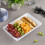 Plasticpro Plastic Serving Trays - 10 x 14 Serving Platters Rectangle Disposable Party Dish (4, White) 4
