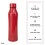 CAUS RED PET Rustfrit st?l flaske 17 oz 3