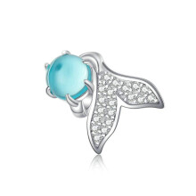 Jubileum Jul Charms Clip Charm Stoppers Beads 925 Sterling Silver Stjärnor Blomma Kristall Spacer Bead för Pandora Armband