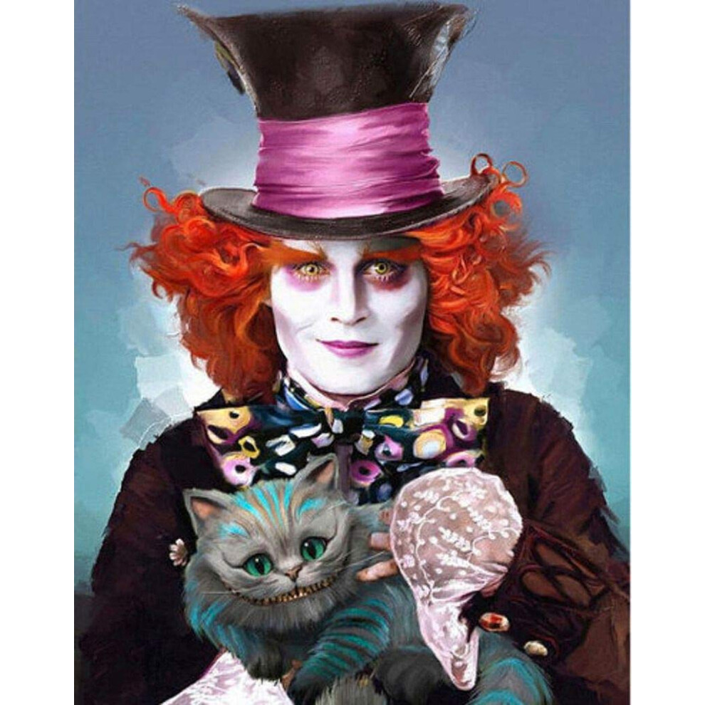 5D Diy Diamantov Malba Macka 16X20 Palcov Pln Okr Hly Vrt K Vy Vac Kamienok Na Dekor Ciu Steny-image