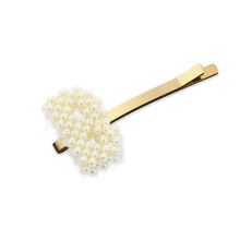 Spinningdaisy Imitatie Parel Initial Knuffel Haarspeld B Goud