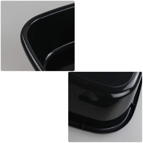 Kekow 4-Pack Small Wash Basin Pan 8 Quart Black Dish Pan 2