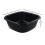 Kekow 4-Pack Small Wash Basin Pan 8 Quart Black Dish Pan 2