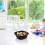 Kekow 4-Pack Small Wash Basin Pan 8 Quart Black Dish Pan 5