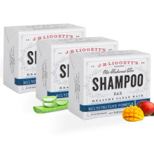 JRLIGGETT'S All-Natural Shampoo Bar Fugtgivende formel - Underst?tter st?rkt og sundt h?r - N?rer follikler med antioxidanter og vitaminer - Vask
