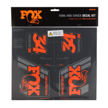 Fox Racing Shox Heritage Gabel- und Stodmpfer-Aufkleber-Set, Orange, Einheitsgre