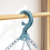 (blue) Foldable Sock Dryer with 32 Clips Laundry Hanger 8