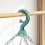 (green) Foldable Sock Dryer with 32 Clips Laundry Hanger 8